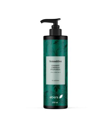 Ebers Ebers Sulfate Free Shampoo Deep Cleansing 250ml (Aloe Vera & Tea Tree) Colour Protection with Naturally Derived Ingredients