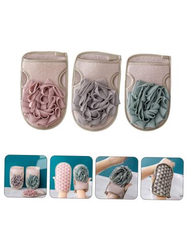 Angoily 3pcs Mud Scrubbing Gloves & Bath Tools | Exfoliating Scrubbers Loofahs & Sponges for Body & Face - International Shipping Available - Buy Online on GoSupps.com