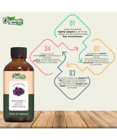  ORGANIC ZING ORGANIC ZING Black Raspberry Seed (Rubus Occidentalis) Oil | Pure & Natural Carrier Oil for Skincare and Hair Care - 30ml - Buy Online on GoSupps.com