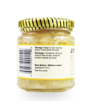 ONETANG Japanese White Pickled Sushi Ginger  Fresh Sliced Young Gari Ginger in All Natural  No Coloring Sweet Pickle Brine  Fat Free  Sugar Free  No MSG  2 Jars of 6.7 oz Sushi Ginger 2 - Buy Online on GoSupps.com