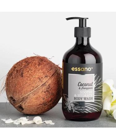 Essano Coconut & Frangipani Soothe & Hydrate Body Wash 445ml - Nourishing Luxe Cleanser for Soft Skin | International Shipping Available - Buy Online on GoSupps.com