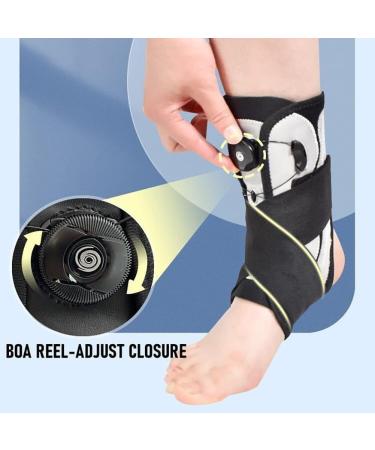 Buy FoRes Adjustable Foot Drop Orthosis Ankle Support Brace for Injury Recovery - Men & Women - Medium Size - Buy Online on GoSupps.com