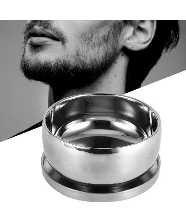 Premium Alloy Shaving Bowl with Lid - Durable Men's Shaving Foam Dish for Wet Shaving - Glossy Silver Metal Soap Cup - Buy Online on GoSupps.com