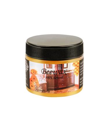 Beeswax Furniture Polish | 80g Polishing Beeswax Wood Restoration Conditioner - Seasoning Wax for Home Furniture Protection Beewax Polish for Chairs Cabinets Wood Floors Skoulazeo