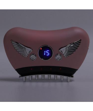 Electric Gua Sha Massager - 16 Vibration Levels Hot Compress Skin Scraper & Massage Brush - Pink | International Shipping Available - Buy Online on GoSupps.com