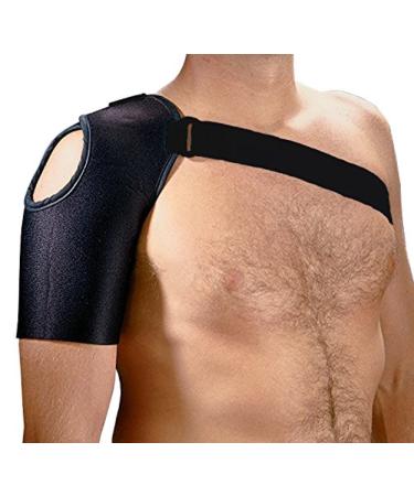 Rolyan MFC II Unilateral Shoulder Orthosis for Right Shoulders Upper Arm Support with Lycra & Spandex Sleeve for Sports Injuries Shoulder Strains Tendonitis & Torn Ligaments Limits Motion Large Large Right