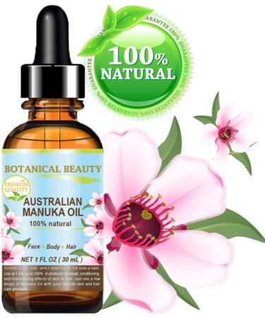 Botanical Beauty Manuka Oil 100% Natural Virgin Unrefined - Cold Pressed Carrier Oil for Skin Hair Face Lips & Nails - Anti-Aging - 1 Fl. oz. (30 ml - Buy Online on GoSupps.com