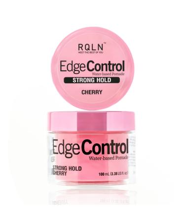 Edge Control for Black Hair, Hair Gel for Women, Strong Hold Water-based Edge Stay Gel, All Hair Types, No Flaking, Extra Hold, 3.38oz Fresh Cherry Fragrance