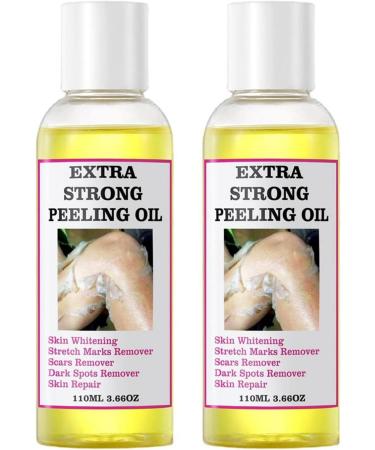 Peeling Oil For Yellow Dark Skin 110ml Portable Body Exfoliate Peeling Oil Whitening Softening Callus Removal Exfoliatings Peeling Solution Peeling Solution Remover Brightening Oil For Boys Girls 2* 110ml