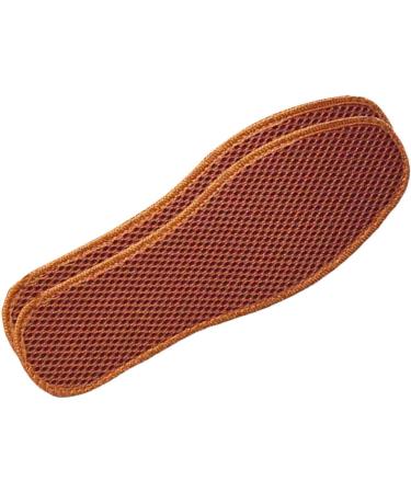 Bamboo Charcoal Mesh Insoles - Sweat-Absorbent Washable Shoe Pads for Men's Leather Shoes (Size 37) - Khaki - Buy Online on GoSupps.com