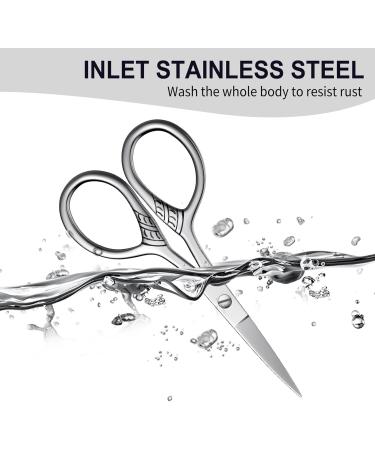 Small Nose Hair Scissors | MINI Stainless Steel Beauty Scissors for Eyebrows Beard Ear & Moustache Trimming - QUIUMES - Buy Online on GoSupps.com