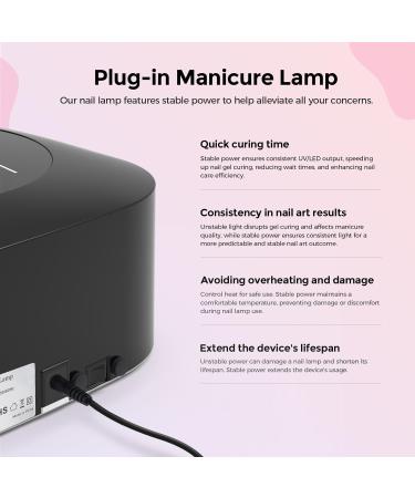Buy Lavinda 54W UV LED Nail Lamp - Fast Curing Gel Polish & Acrylic Nail Dryer with Auto Sensor | Professional Nail Art Tools for Salon & Home Use - Buy Online on GoSupps.com