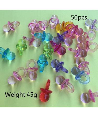 50Pcs Mini Pacifier Cake Decorations - Baby Shower & Birthday Party DIY - Random Colors - Buy Online on GoSupps.com