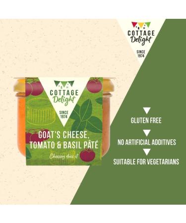 Cottage Delight - Goat's Cheese Tomato & Basil P t - 180g Brown - Buy Online on GoSupps.com