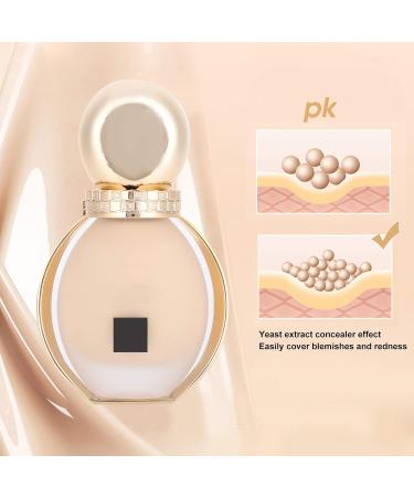 40ml Liquid Foundation Full Coverage Oil Control Concealer Moisturizing Foundation Natural Skin Color Makeup Buildable Foundation Face Primer - Buy Online on GoSupps.com