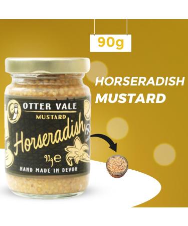 Otter Vale Mustard Pick N Mix - Choose From 4 Flavors | English Wholegrain Smooth English Devon Farmhouse Cider Horseradish | Pack of 4 X 90g - Buy Online on GoSupps.com