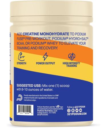Podium Nutrition Creatine Monohydrate 50 Servings Rocket Ice Pop Boost Athletic Performance - Buy Online on GoSupps.com