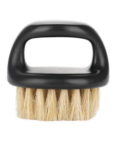 Beard brush for men hairbrush for men 3 styles bristles beard care beard care beard care for men (Black Handle & White Hair)