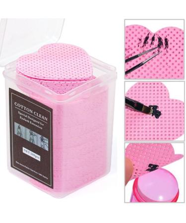 600 Pcs Lint Free Glue Cleaning Cotton Pads for Eyelash Extensions & Nail Polish Remover Wipes - Non-Woven Nozzle Applicator - Buy Online on GoSupps.com