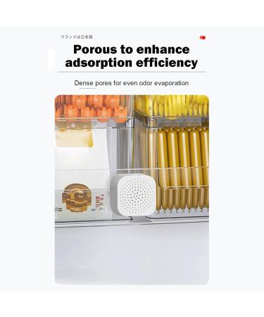 Natural Odor-Free Activated Carbon Fridge Air Freshener | Refrigerator Deodorizer & Electronic Sterilization | Odor Absorber for Fresh Food - Buy Online on GoSupps.com