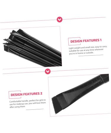 FOMIYES Eye Makeup Brush 12pcs Eyeliner Brush Eye Shadow Brush Eye Makeup Eyeliner Fine Point Cosmetic Brush Flat Liner Brush 15.5x1.2x0.6cm Black - Buy Online on GoSupps.com