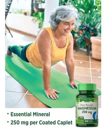 Nature's Truth Magnesium 250mg Caplets - Non-GMO Gluten Free Supplement - Buy Online on GoSupps.com