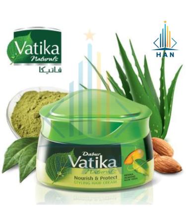 Vatika Naturals Nourish & Protect Hair Cream | Henna Almond & Aloe Vera - 140ml | International Shipping Available - Buy Online on GoSupps.com