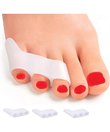 4-Piece Toe Extensor & Hallux Valgus Toe Spreader - Silicone Toe Separator for Overlapping Toes & Bale Protection - Buy Online on GoSupps.com