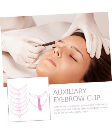 FOMIYES 6 Sets Eyebrow Aid Home Tools Handheld Eyebrow Stencil Professional Brow Stencils Accessories Major 1 count (Pack of 1) Pinkx2pcs - Buy Online on GoSupps.com