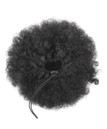Xtrend Natural Black Afro Ponytail Extensions - Kinky Curly Kankalon Fiber Updo with Clips - Perfect Short Puff Hairstyle - Buy Online on GoSupps.com