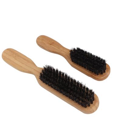 2pcs Beard Brush Set - Wooden Handle Skin-Friendly Barber Tool for Easy Beard Care & Cleaning - Buy Online on GoSupps.com