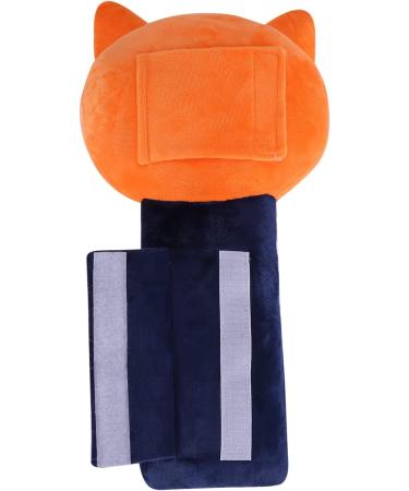 Qchomee Kids Car Seat Pillow - Red Fox Cartoon Neck Head Body Support Cushion | Soft Belt Protector & Headrest Strap Cover for Children | Comfortable Travel Trip Accessory - Buy Online on GoSupps.com