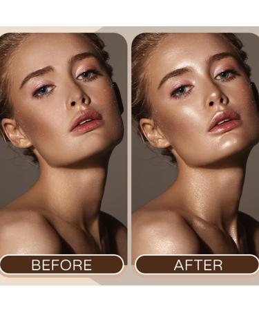 Mysense Face Highlighter Powder Palette | Shimmery Illuminator Makeup for Natural Glow | Includes Mirror & Brush - Perfect for International Shipping - Buy Online on GoSupps.com