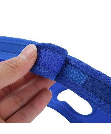 Adjustable Anti Snoring Chin Strap for Men & Women - Breathable Snoreless Sleeping Solution | Blue Head Band | Improve Sleep Quality - Buy Online on GoSupps.com
