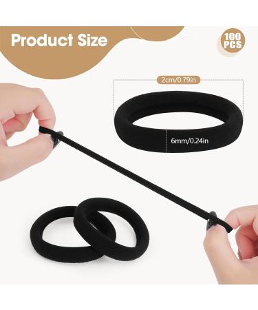 30 Pieces Hair Elastics Coloured Hair Elastics Hair Ties for Women for Women or Girls Mixed Colors Seamless Cotton Thick Hair Elastics Premium Cotton - Buy Online on GoSupps.com
