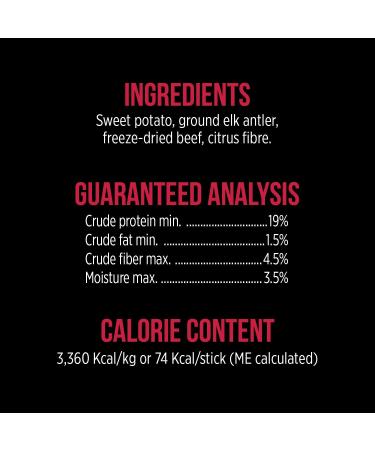 Nutrience Grain-Free Sub-Zero Cabin Chews Antler Sticks Dog Treats Prarie Red Beef 5 pcs 110 g (3.9 oz) - Buy Online on GoSupps.com