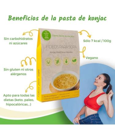  The Konjac Shop The Konjac Shop - Short konjac noodles for soup 270g - Gluten Free - Low Calorie & Carb - Ideal for Keto Vegan LowCarb (1 unit) - Buy Online on GoSupps.com