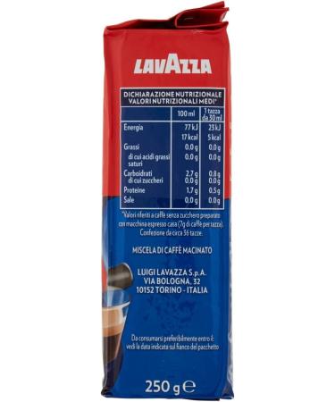  Lavazza Lavazza Cream And Taste Lot of 10 ground Italian coffees 250 g - Buy Online on GoSupps.com