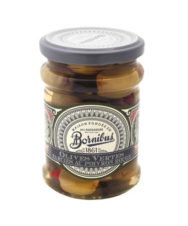 BORNIBUS - Green olives stuffed with red pepper