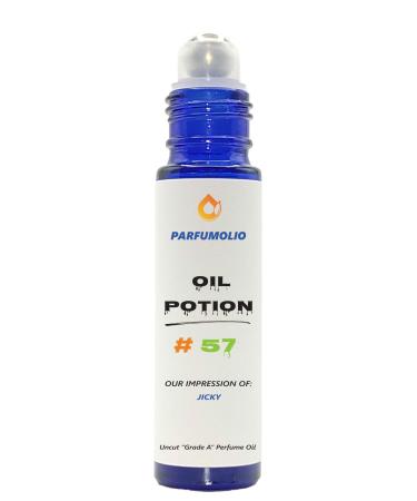 Oil Potion # 57 Inspired by Jicky Women's Uncut Grade A Fragrance Body Oil Dupe Concentrated Long Lasting Roll-On 10ml / 0.33 oz