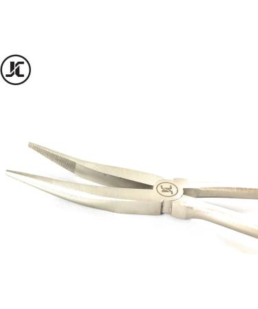 JC 11 Long Nose Fishing Pliers | Stainless Steel Hook Remover Tool with Spring-Assisted Handle - Buy Online on GoSupps.com