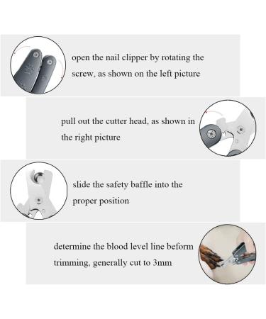 OUTAIWEN Professional Dog Nail Clippers for Large, Medium, Small Dogs - Safety Toenail Trimmers for Grooming | Pet Nail Clipper for Puppies - Buy Online on GoSupps.com