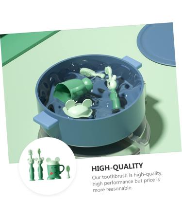 Buy Minkissy 1 Set Toothbrush Set Silicone Oral Care & Training Toothbrush with Tooth Cup for Kids | International Shipping - Buy Online on GoSupps.com