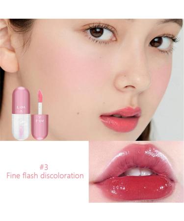 Hydrating Lip Plumper Gloss - Clear & Tinted Shimmer Color Changing Lip Oil 5ml | Clumsy Foster - Buy Online on GoSupps.com