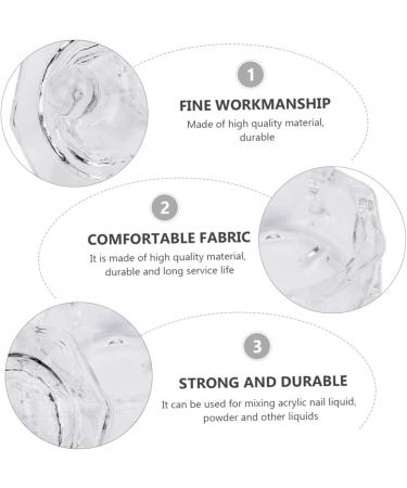 minkissy Nails nail art crystal c glass containers with lids nail dappen c nails glass jar Dappen Dish Bowl acrylic powder dish terrarium nail art tool nail art cs manicure washing Art - Buy Online on GoSupps.com