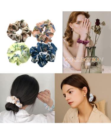 12PCS Velvet Scrunchies Hair Ties Set - Elastic Hair Bands for Women & Girls - Perfect Rubber Bands for All Hair Types - Buy Online on GoSupps.com