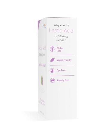Hyalogic Lactic Acid 10% Serum Exfoliating Face Serum with Hyaluronic Acid & Essential Oils for Radiant Skin | Non-Abrasive 1 fl. oz - Buy Online on GoSupps.com