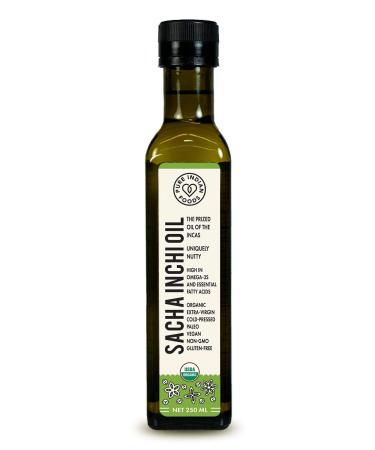 Pure Indian Foods Organic Cold Pressed Extra-Virgin Sacha Inchi Oil 250 ml