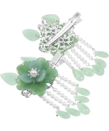 FRCOLOR Hanfu Hair Clip Pairs Antique pair clip flower pearl hairpins bedazzler Alligator Clamps jewelry chinese clips classical Miss Glass Chinese Hairpin - Buy Online on GoSupps.com