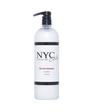 NYC Curls The Curl Cleanser | Best Sulfate Free Shampoo Alternative for Curly  Coily  & Wavy Hair | Zero Lather & Color Safe | Sulfate Free & Vegan | 1 Liter / 33.8 FL OZ